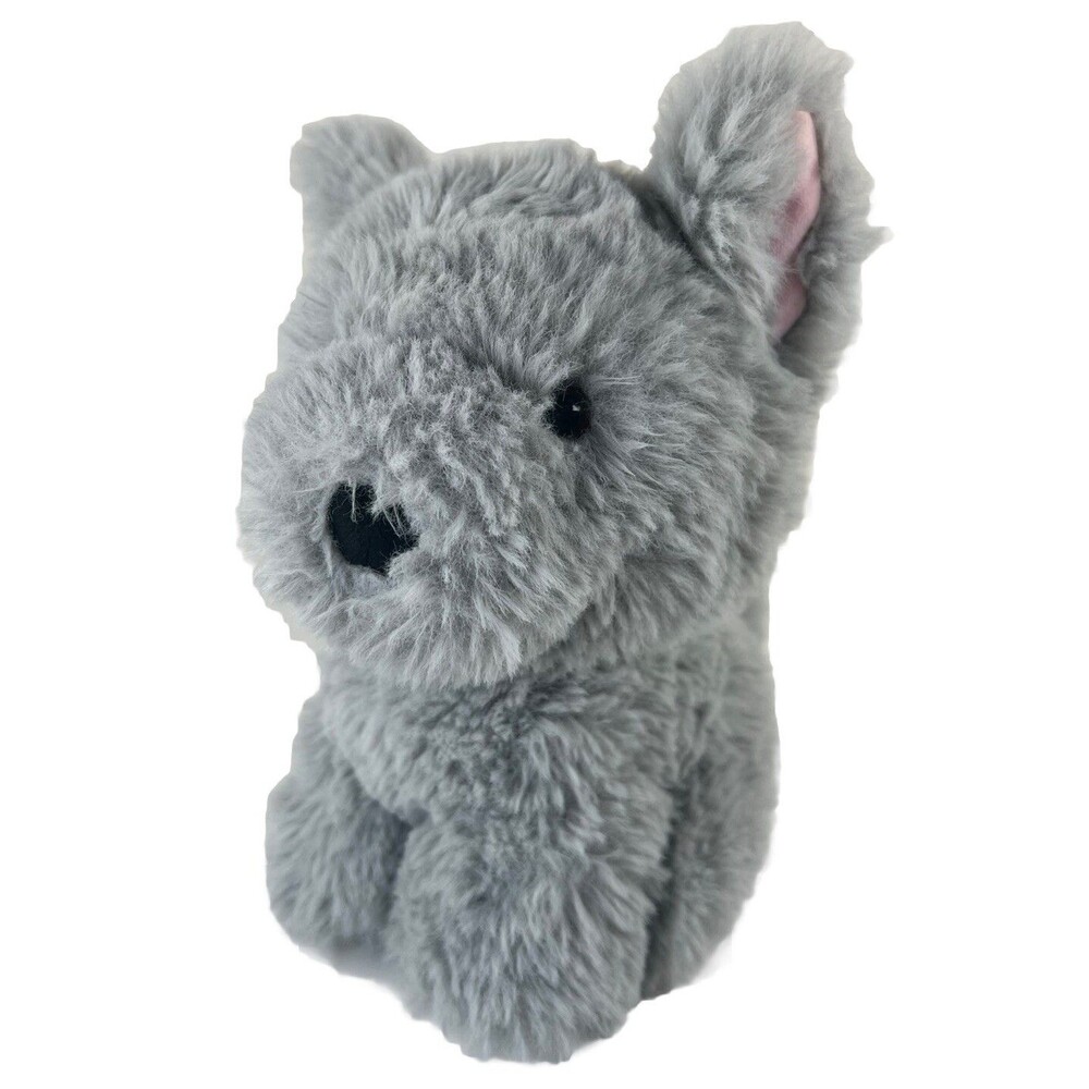 Worlds Softest Plush 8” Fuzzy Gray Puppy Dog Stuffed Animal Super Soft Plush Toy
